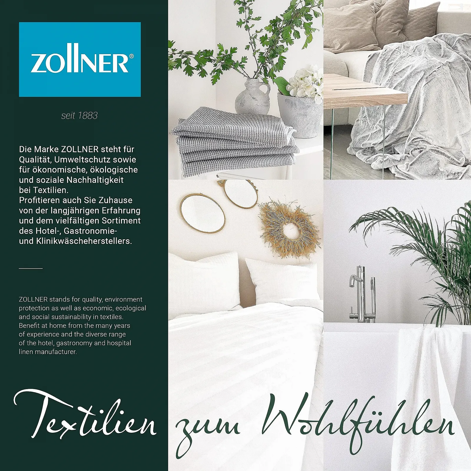 ZOLLNER Вафельное одеяло пике, 150 x 200 см, Хлопок, Дышащее, Серое, фото №7