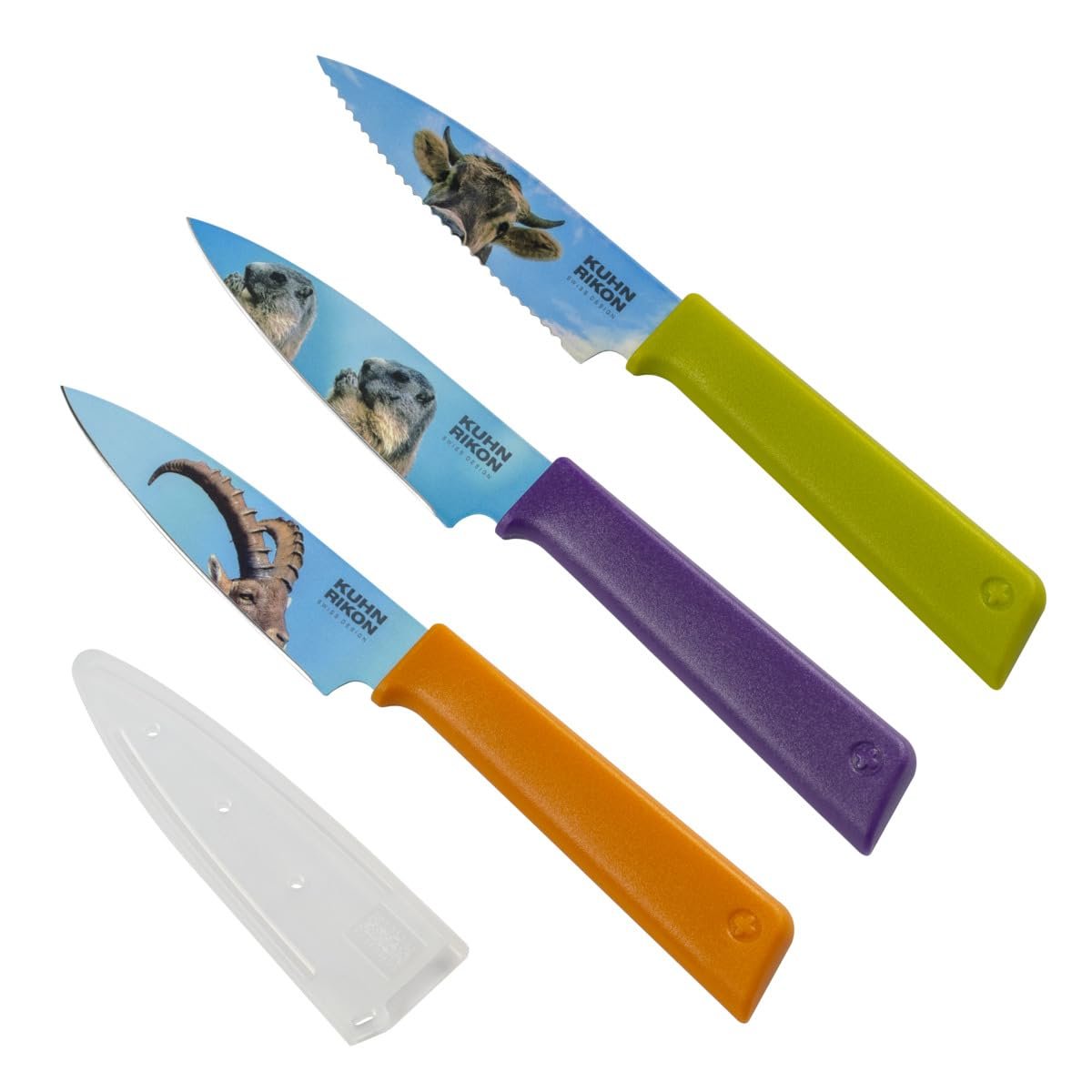 Набор ножей Kuhn Rikon Colori®+ Swiss Animals Limited Edition, 3 шт., фото №1