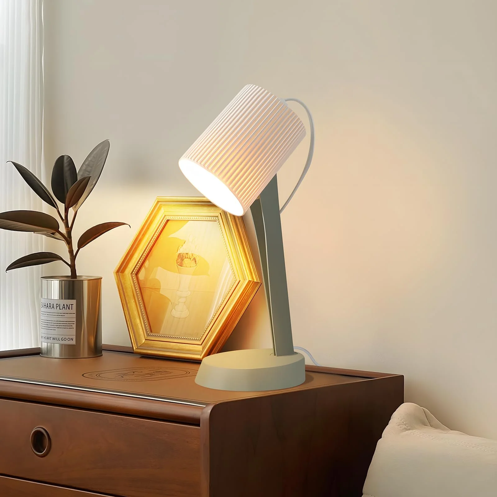 Набір настільних ламп із 2 шт. 37,4 см E14 зелений, фото №7