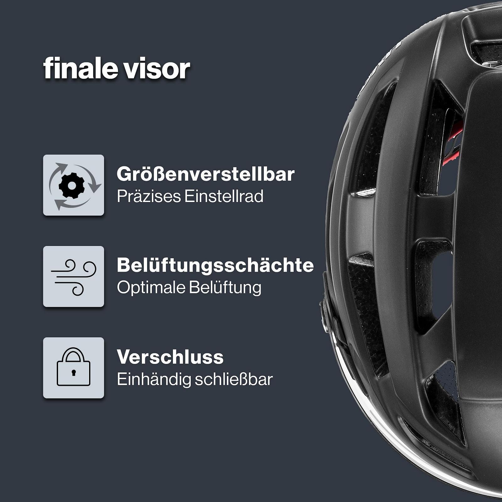 Шлем Uvex Finale Visor с LED-светом, фото №2