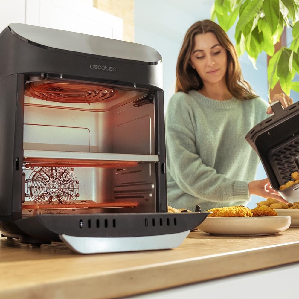Мультипечь-духовка-гриль Cecotec Cecofry FoodCourt 11000 Connected 11 л 1850 Вт 3-в-1 WiFi 40-230°C, фото №10 Мультипечь-духовка-гриль Cecotec Cecofry FoodCourt 11000 Connected 11 л 1850 Вт 3-в-1 WiFi 40-230°C, фото №10