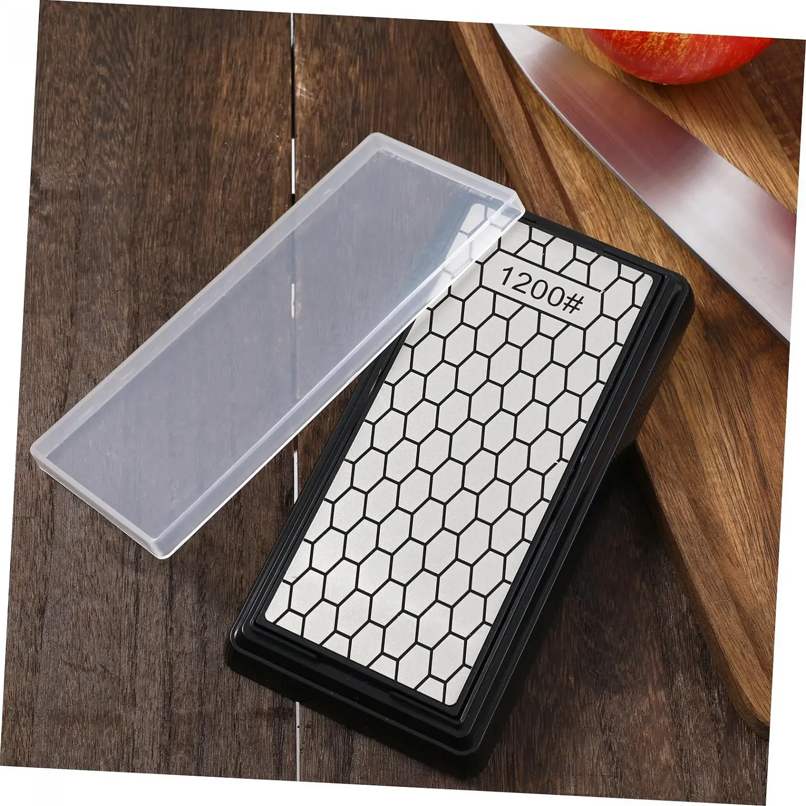 Точильний камінь Gadpiparty алмазний двосторонній з грубою та дрібною зернистістю нековзна основа портативний, фото №4