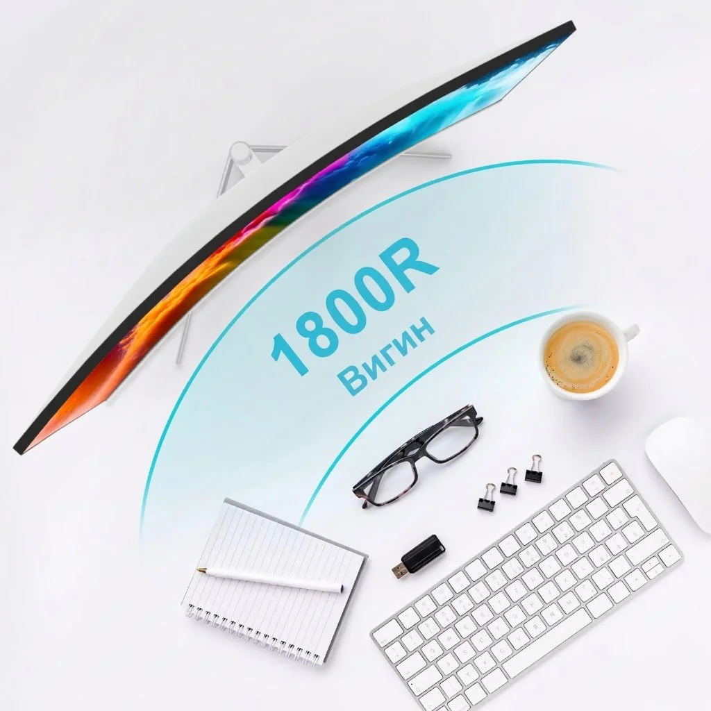 Монітор 27" Z-Edge U27C Full HD VA 100 Гц, фото №3