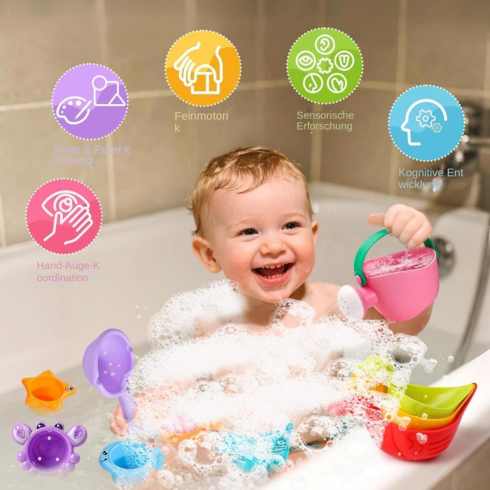 Іграшка для ванни Модель Різні тварини/човники/чашки, фото №3