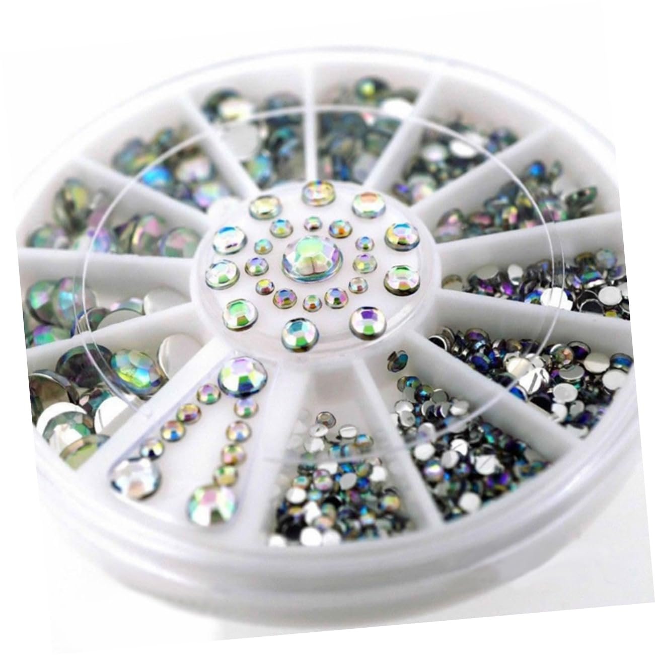 Кришталі для нігтів Healvian, плоскі кристали для манікюру, кольорові, фото №7