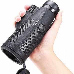 Монокуляр Teleskop Kompakt 12x50 водонепроникний Bak4 призменний об'єктив чорний synthetic.ua - Фото 1