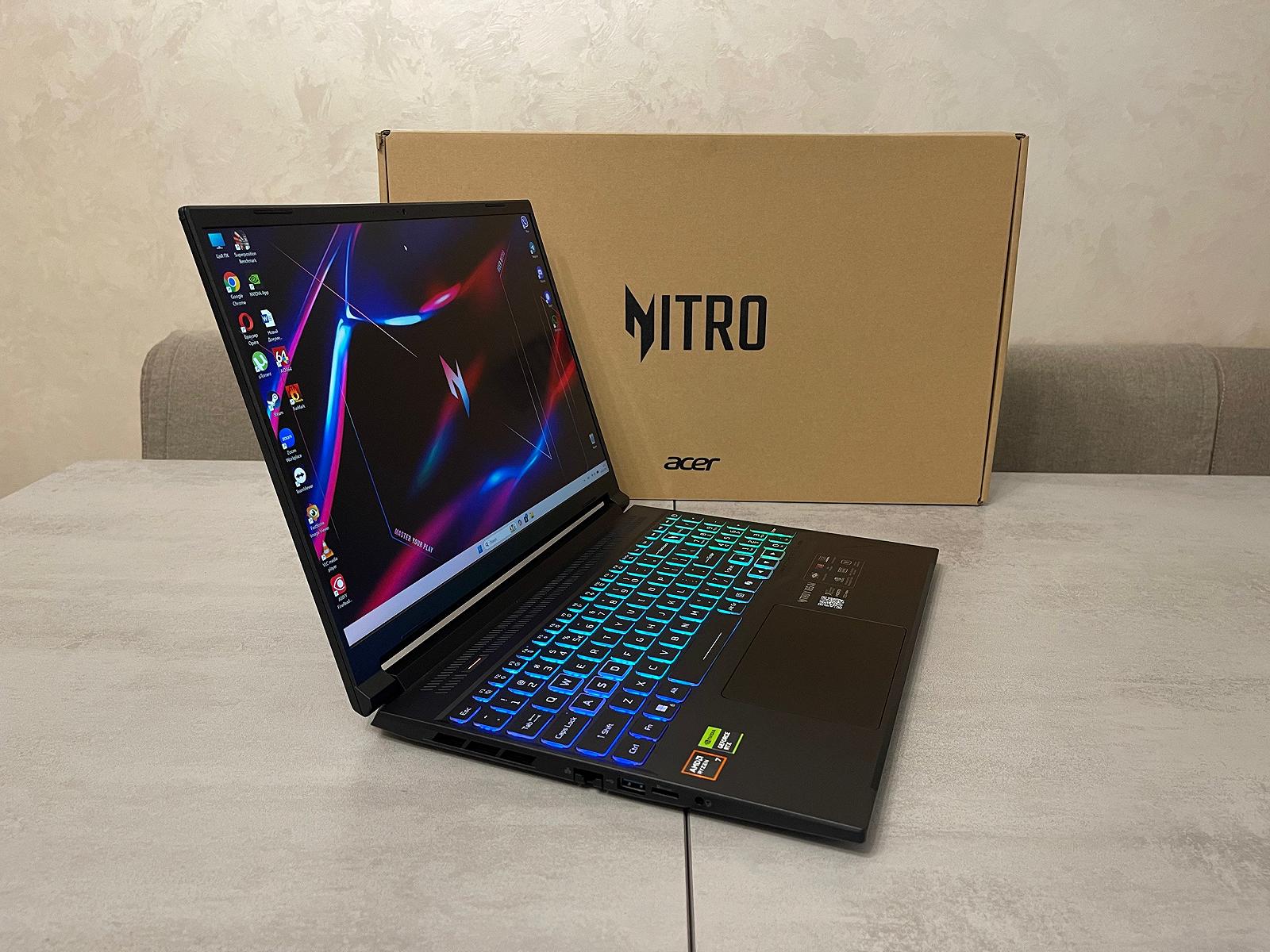 Ігровий ноутбук Acer Nitro ANV16S-41-R2DX, 16" 2K 180 Hz, AMD Ryzen 7 260, 16 GB, 1 TB, NVidia GeForce RTX 5070 8 GB, фото №6