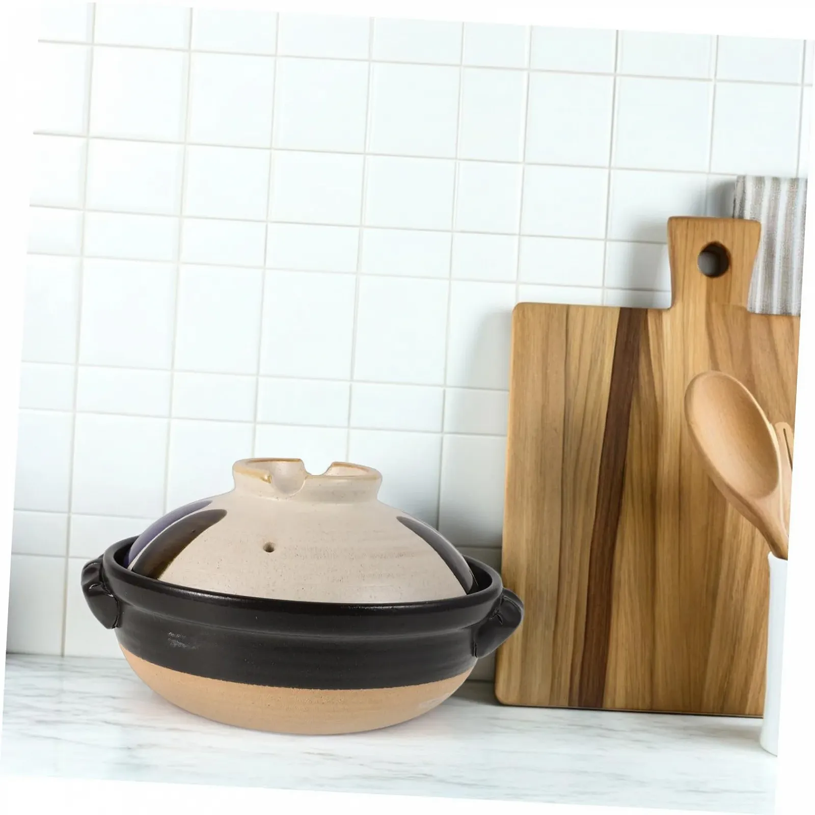 Кастрюля-жаровня японский стиль грубая керамика с крышкой термостойкая Серый, фото №5 Кастрюля-жаровня японский стиль грубая керамика с крышкой термостойкая Серый, фото №5