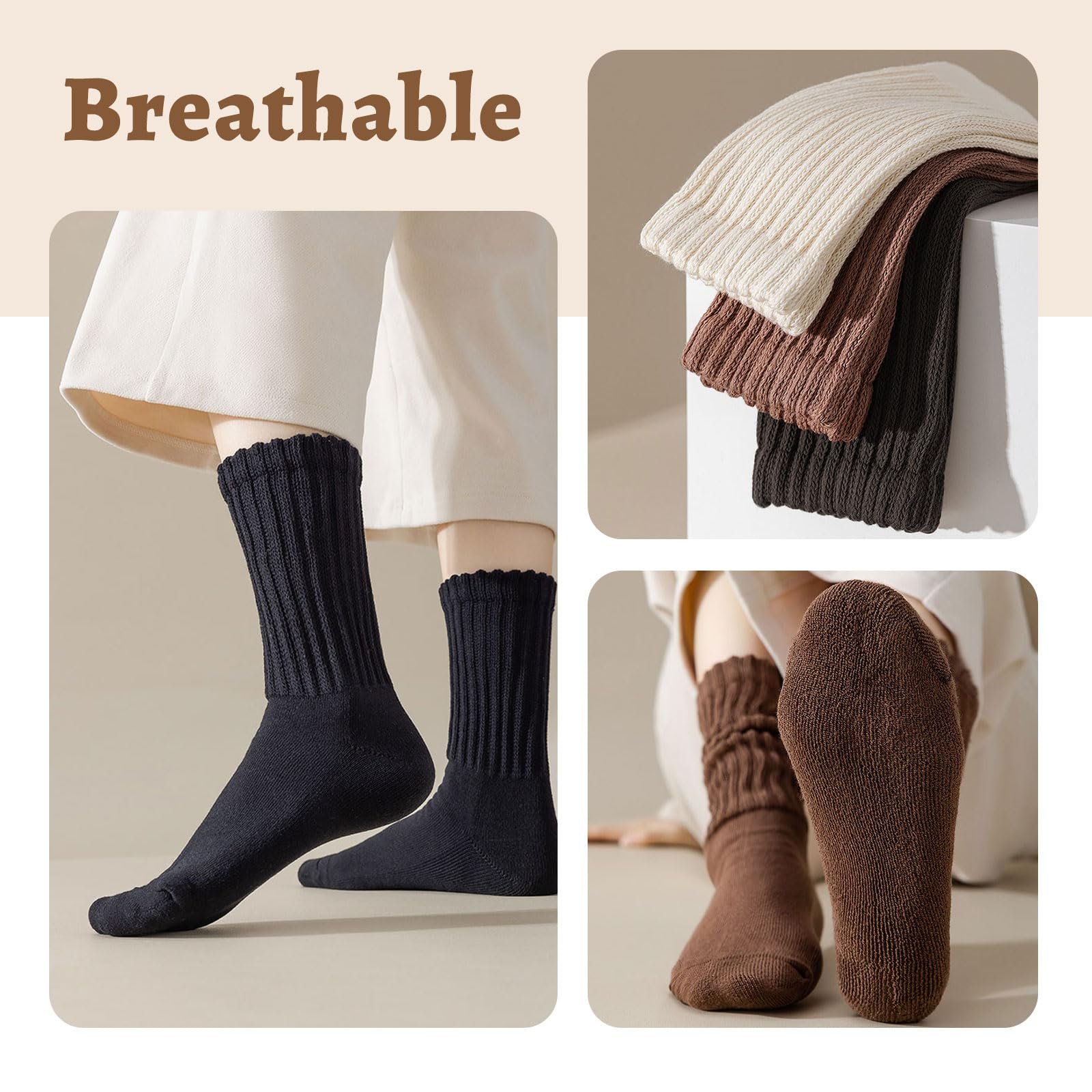 Носки Slouchy 4 пары, фото №5