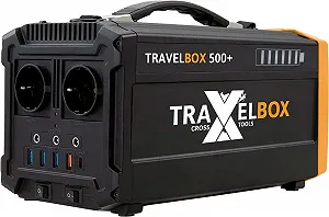 Зарядная станция Cross Tools TRAVELBOX 500+ 700 Вт / 500 Вт / 555 Вт*ч / Функция ДБЖ - Немецкий производитель (Алюминиевый корпус)