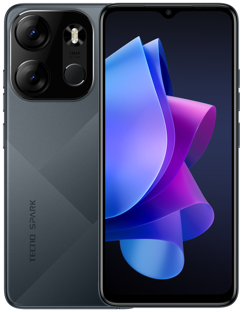 Смартфон 6.56" Tecno Spark Go 3/64Gb 4G 2-SIM 13/5Мп 4 ядра Android 12 Black, фото №3