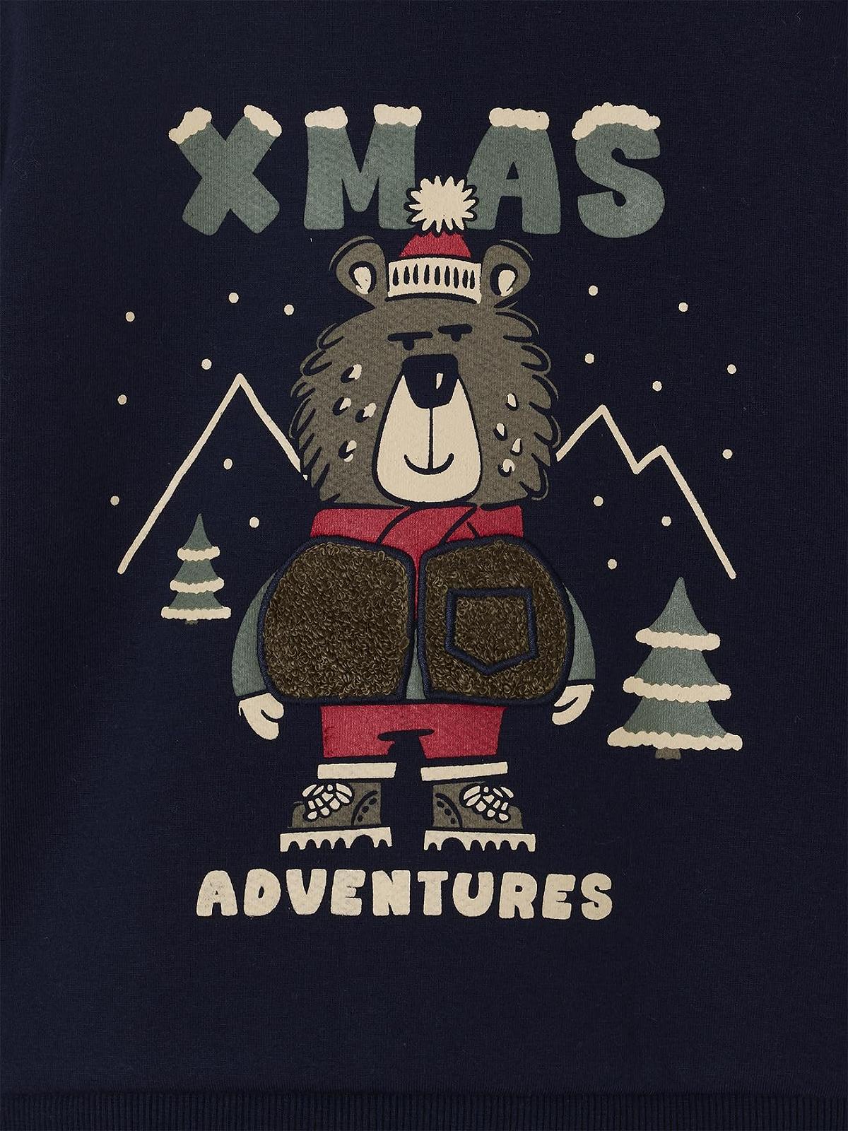 Рождественский свитшот для мальчиков Vertbaudet, фото №4