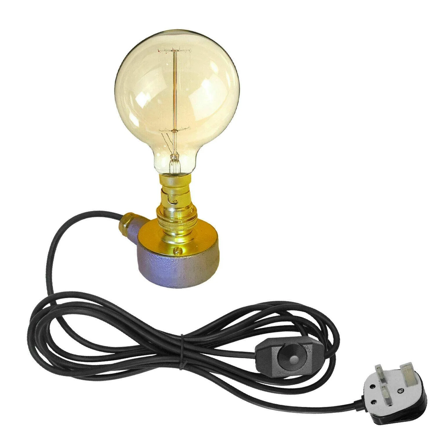 Настільна лампа Dc Voltage Retro Water Pipe Steampunk B22 Iron, фото №2