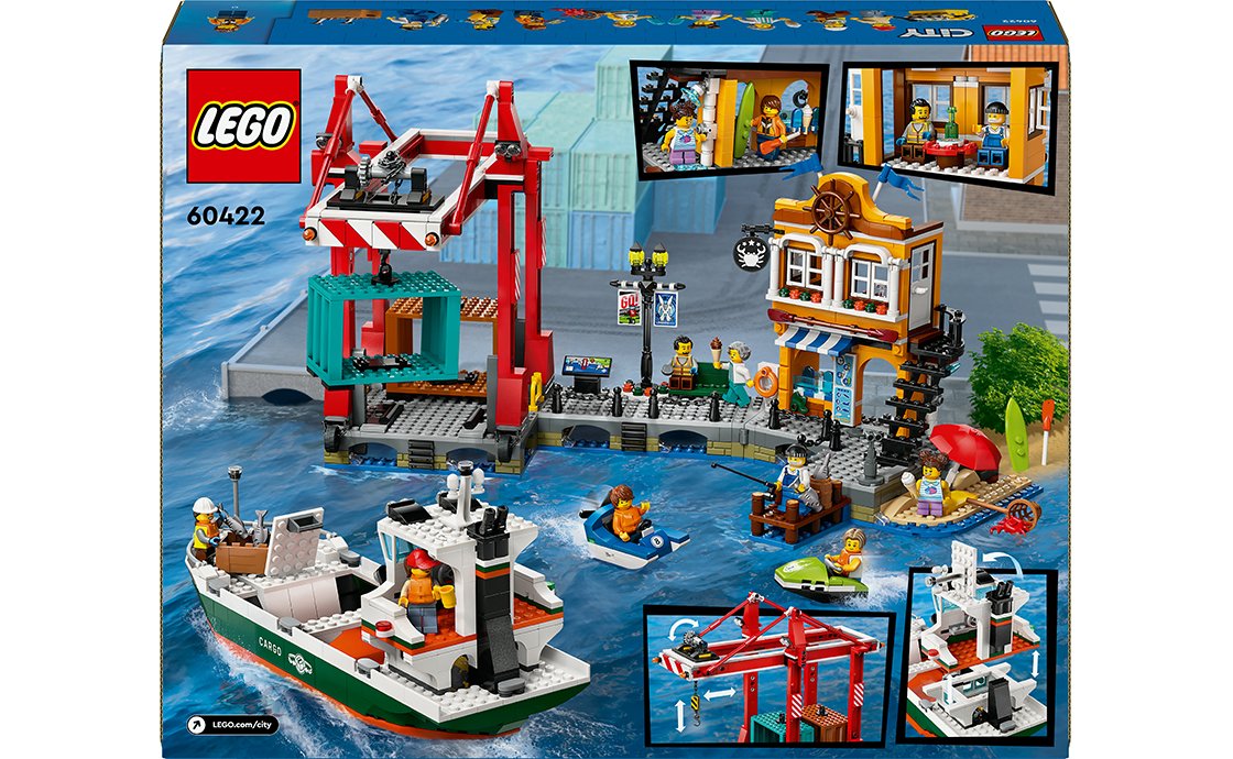 Конструктор Лего LEGO City Морская гавань с грузовым судном (60422), фото №3