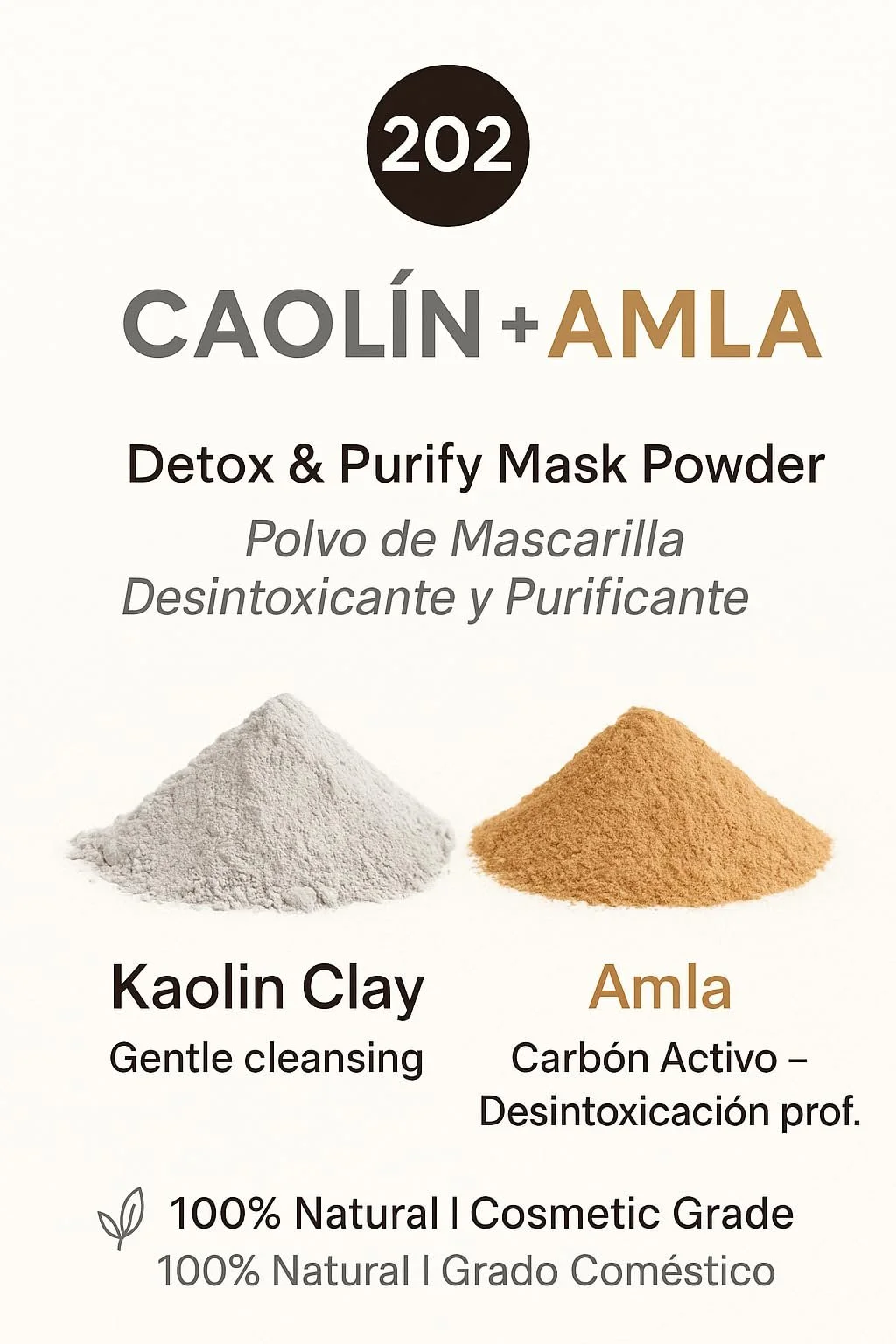 Маска для обличчя Каолін Біла Глина + Амла Binary Blend 202, 100г, фото №3 Маска для обличчя Каолін Біла Глина + Амла Binary Blend 202, 100г, фото №3