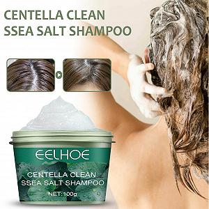 Шампунь Sea Salt Centella Scalp Cleansing Hair Refreshing Oil Control Зелений 100 г synthetic.ua - Фото 1