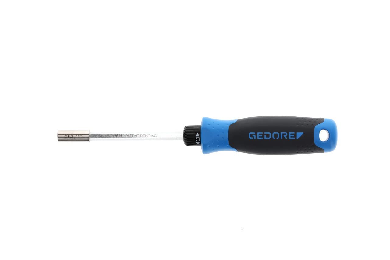 Реверсивная отвертка GEDORE SilentGear 2675 1/4 дюйма (25,4 мм) Blue, фото №5 Реверсивная отвертка GEDORE SilentGear 2675 1/4 дюйма (25,4 мм) Blue, фото №5