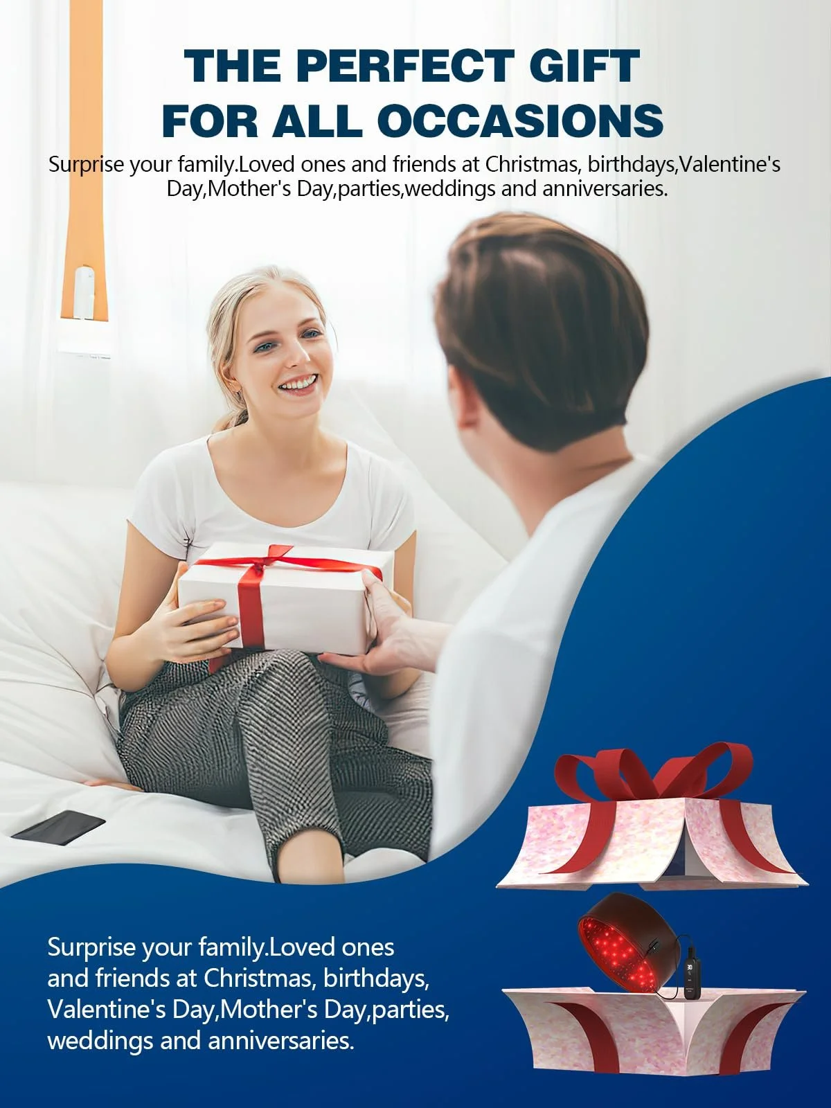 Шолом для росту волосся з лазерною терапією, Шолом для відновлення волосся червоним світлом, фото №7