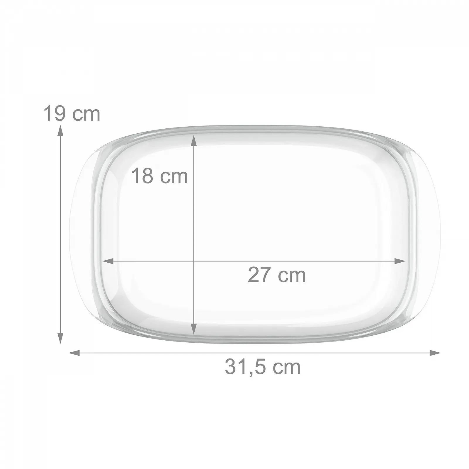 Форма для запікання Relaxdays з кришкою скляна 4,5 л прозора, фото №4