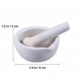 Набір керамічної ступки з товкачиком у китайському стилі synthetic.ua - Фото 1