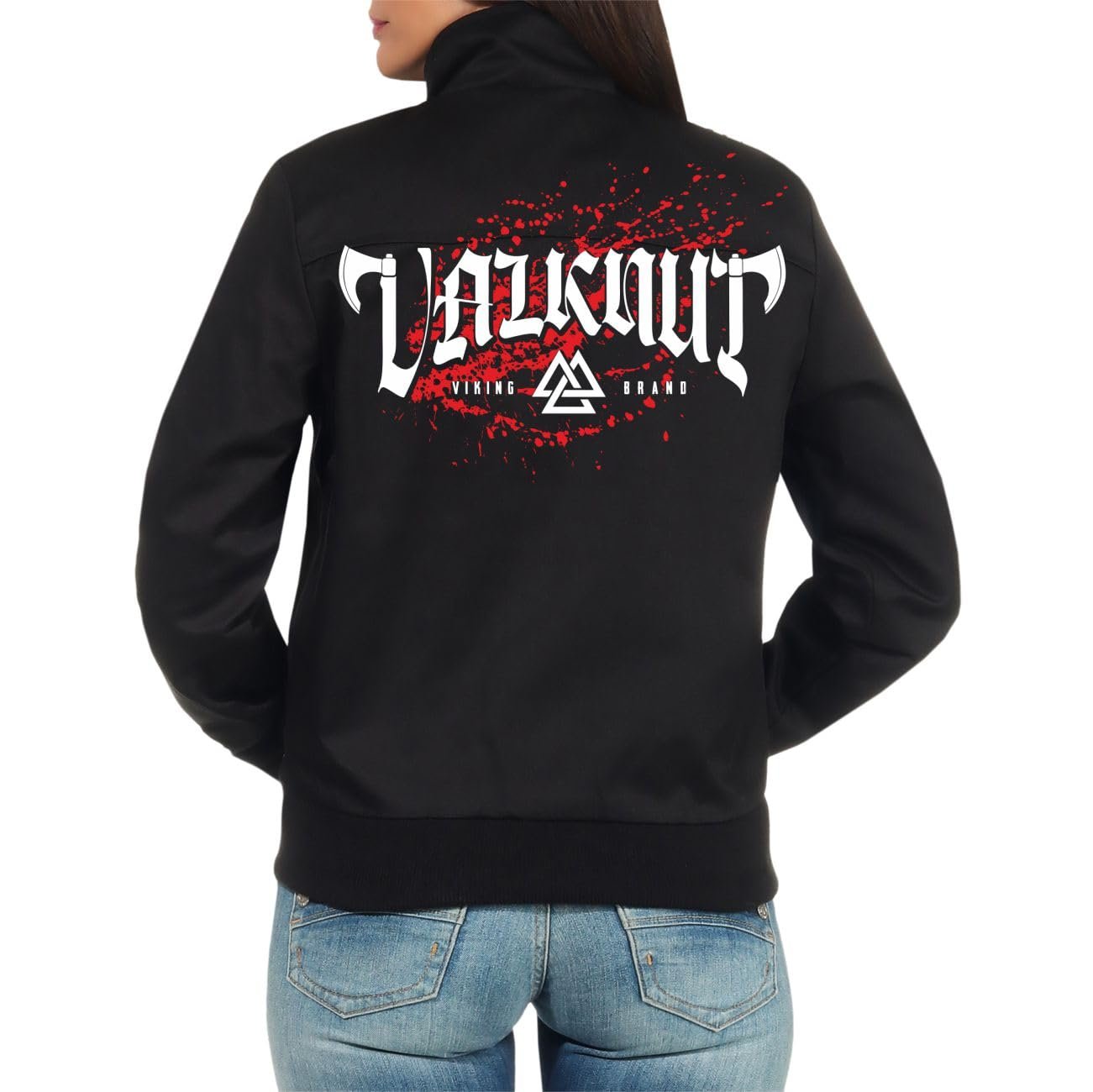 Куртка Harrington жіноча SONS OF ODIN Valknut (з принтом на спині) Viking Brand, фото №1