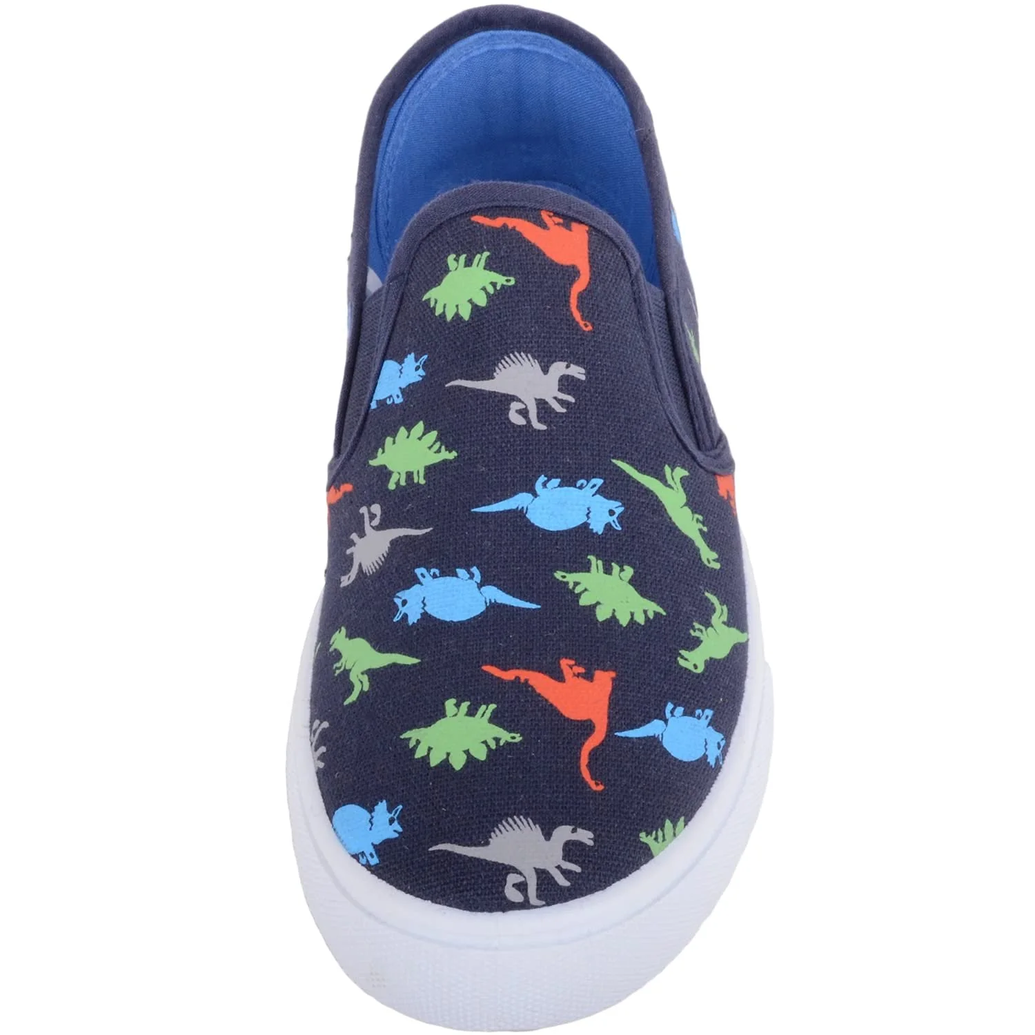 Детские слипоны для мальчиков Летние парусиновые туфли-слипоны с динозаврами, фото №2