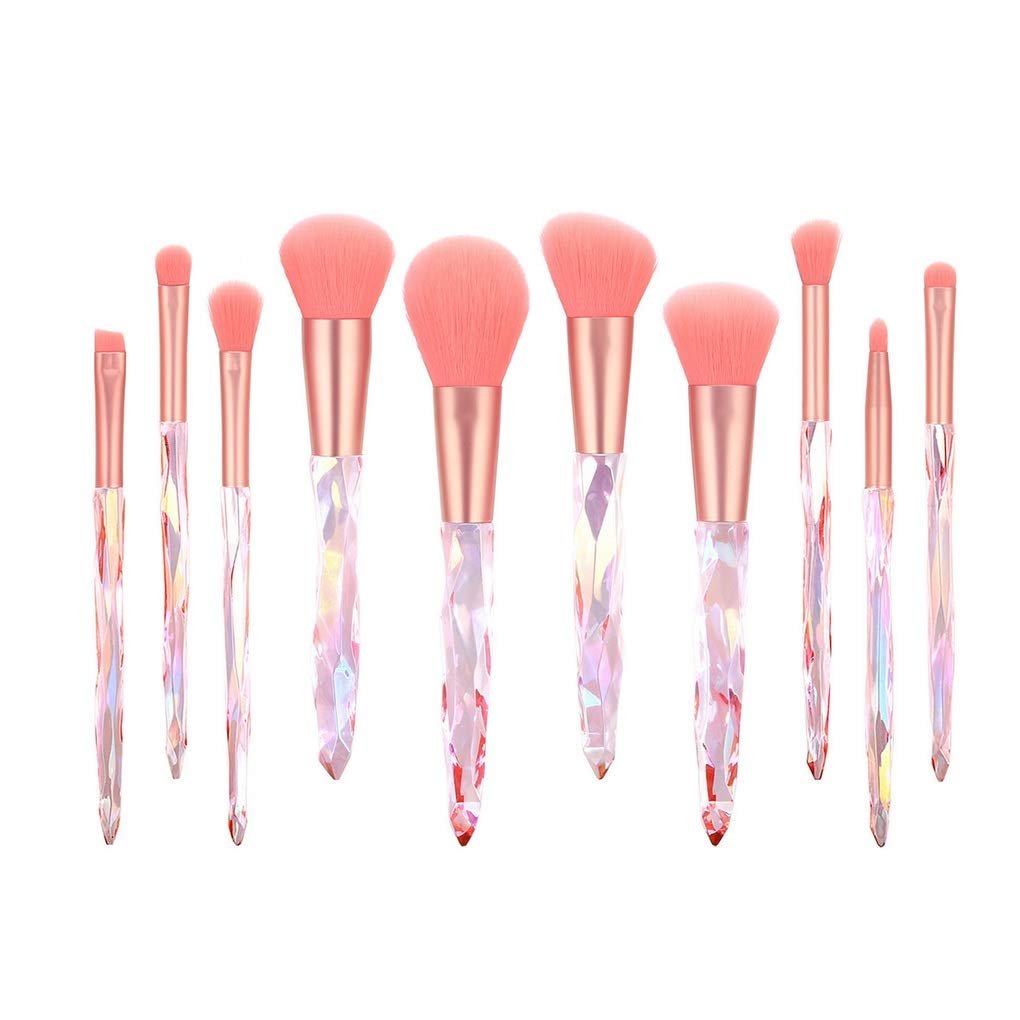 Набор кистей для макияжа Diamond Cosmetic, 10 шт, для теней, губ, основы, лица, глаз, кисть для глаз, кисть для теней, фото №1
