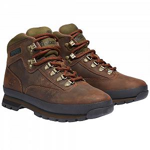 Трекинговые ботинки Timberland Euro Hiker кожаные, коричневые - Фото 1
