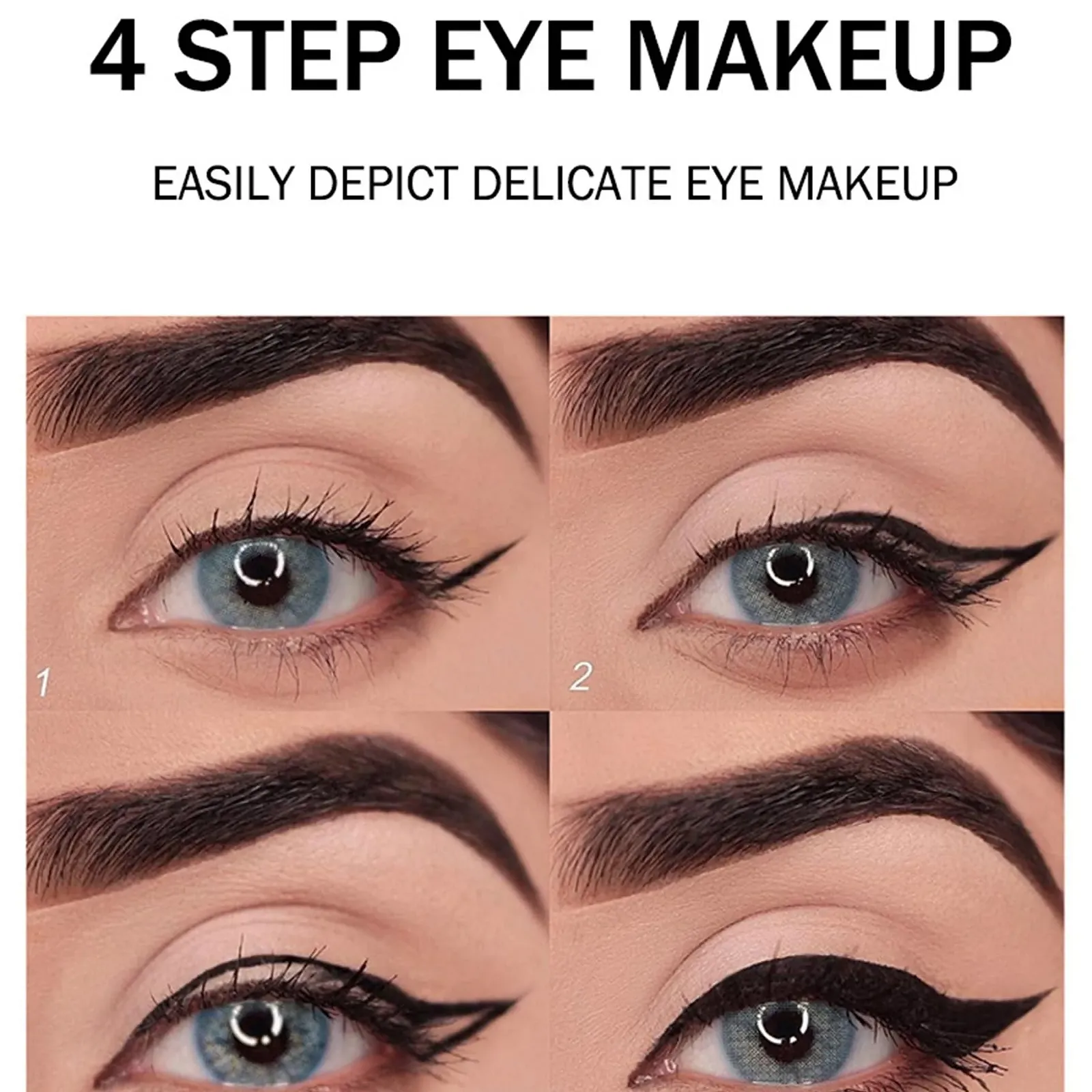 Карандаш для глаз SOCLING Ayky, кремовая, черный натуральный, 4 цвета, фото №7