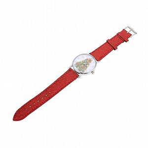 Женские наручные часы LIFKOME 1 шт. с дизайном елки, кварцевые часы для женщин с кожаным ремешком для Рождества, дней рождения и юбилеев - Фото 1