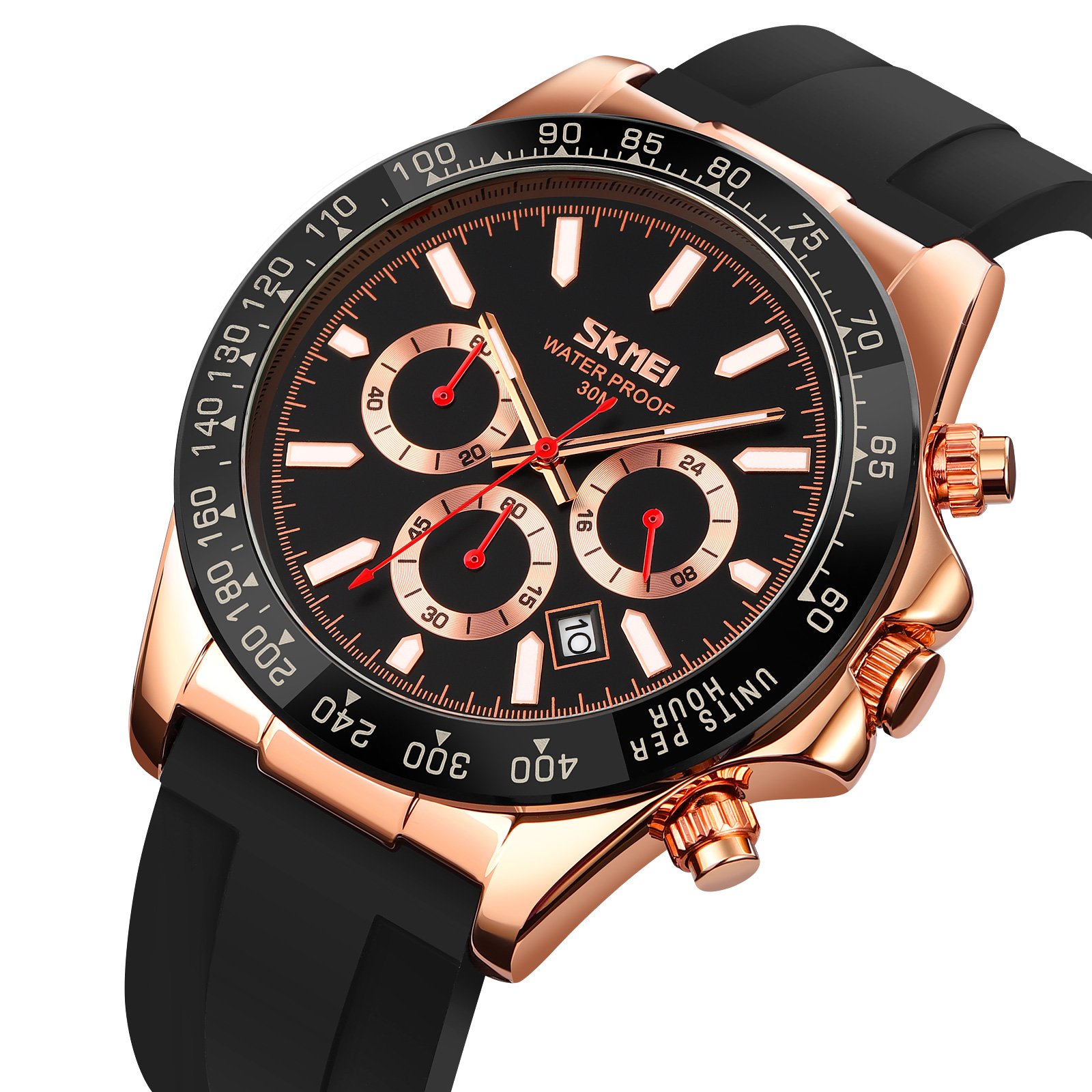 Годинник Skmei 9275RGBK Rose Gold-Black, фото №2