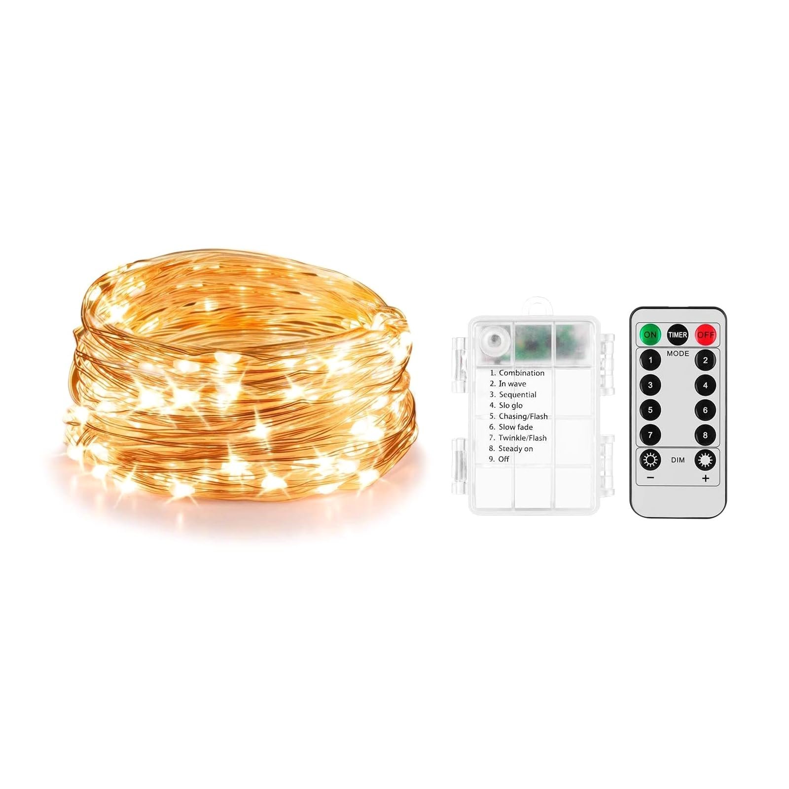 Гирлянда ENLACE LED Fairy Lights 10 м 100 LED теплый белый, фото №1