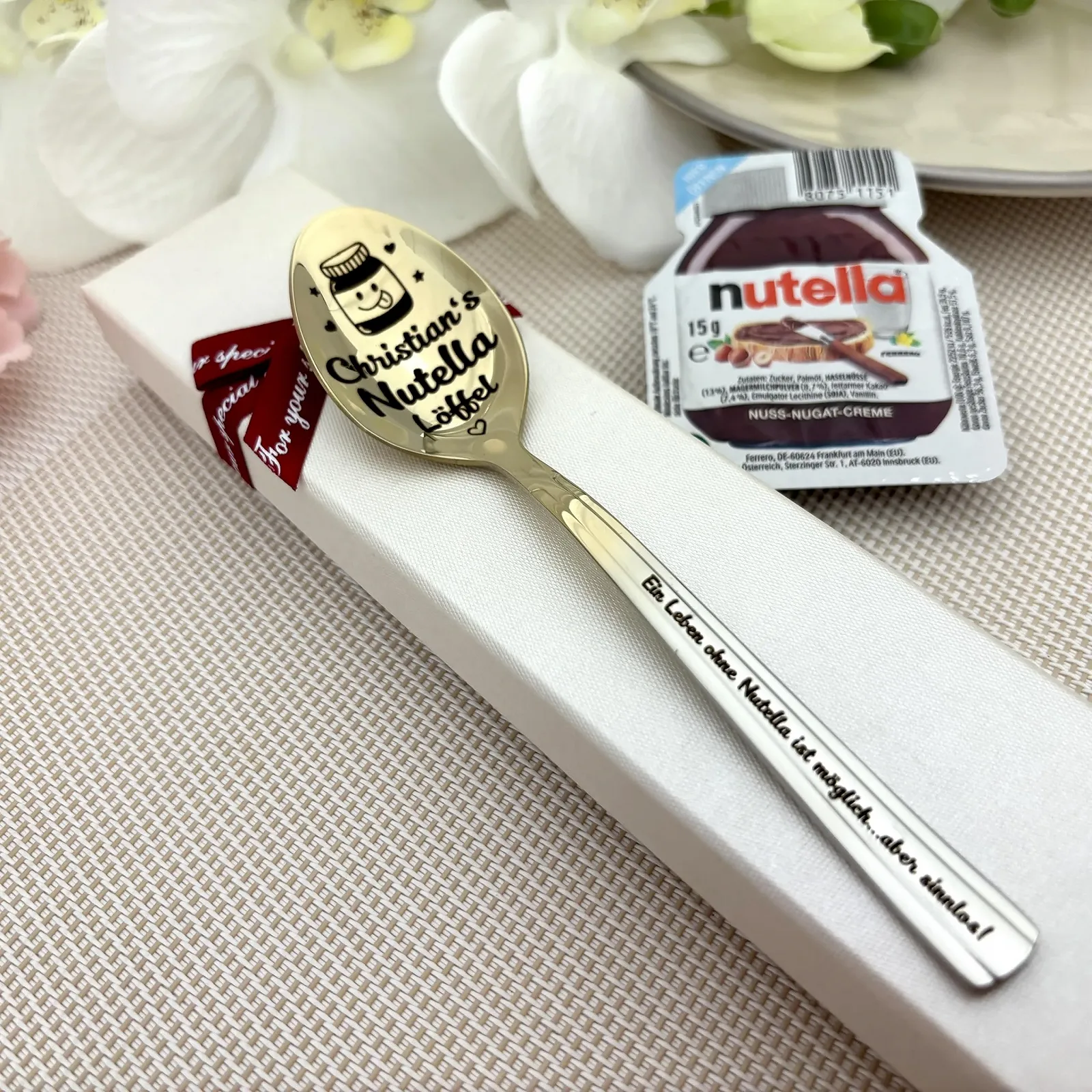 Ложка Nutella Mini с персональной гравировкой, фото №6
