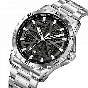 Годинник Skmei 9337SIBK Silver-Black synthetic.ua - Фото 1