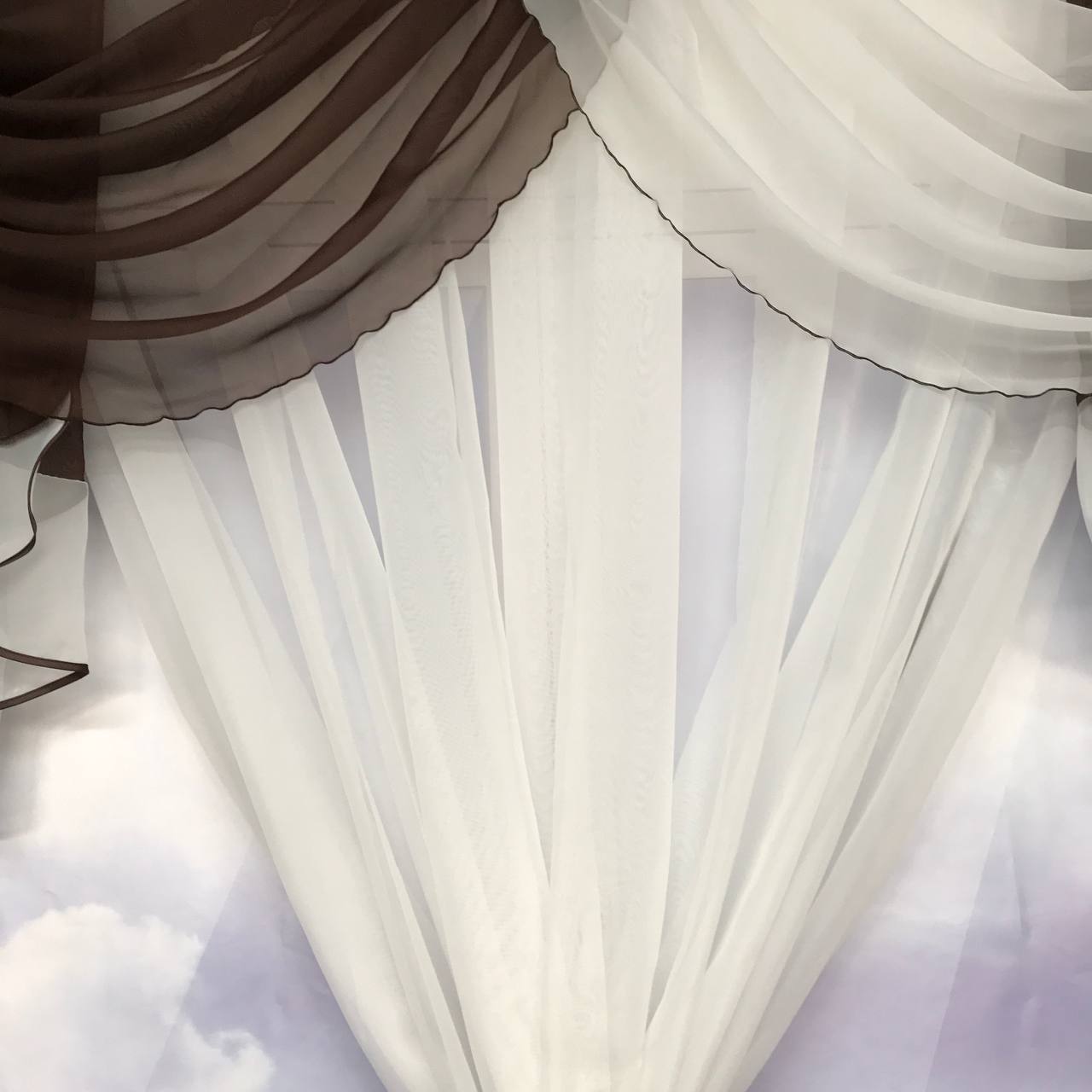 Короткая тюль в детскую ALBO 200x160 cm Шоколад (KU-176-14), фото №6