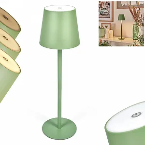 Настільна лампа HOFSTEIN Allen LED 2,5 Вт 320 Люмен 3000 Кельвін акумуляторна зелено-біла IP54 - Фото 1