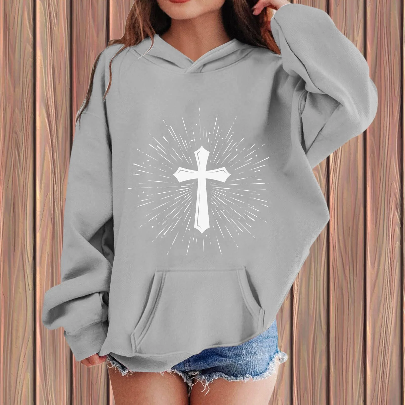 Толстовка для мальчиков 134 - Худи и толстовки для больших, уютный флисовый пуловер с буквенным принтом, толстовка с длинными рукавами и капюшоном и карманом для осени и зимы, фото №3