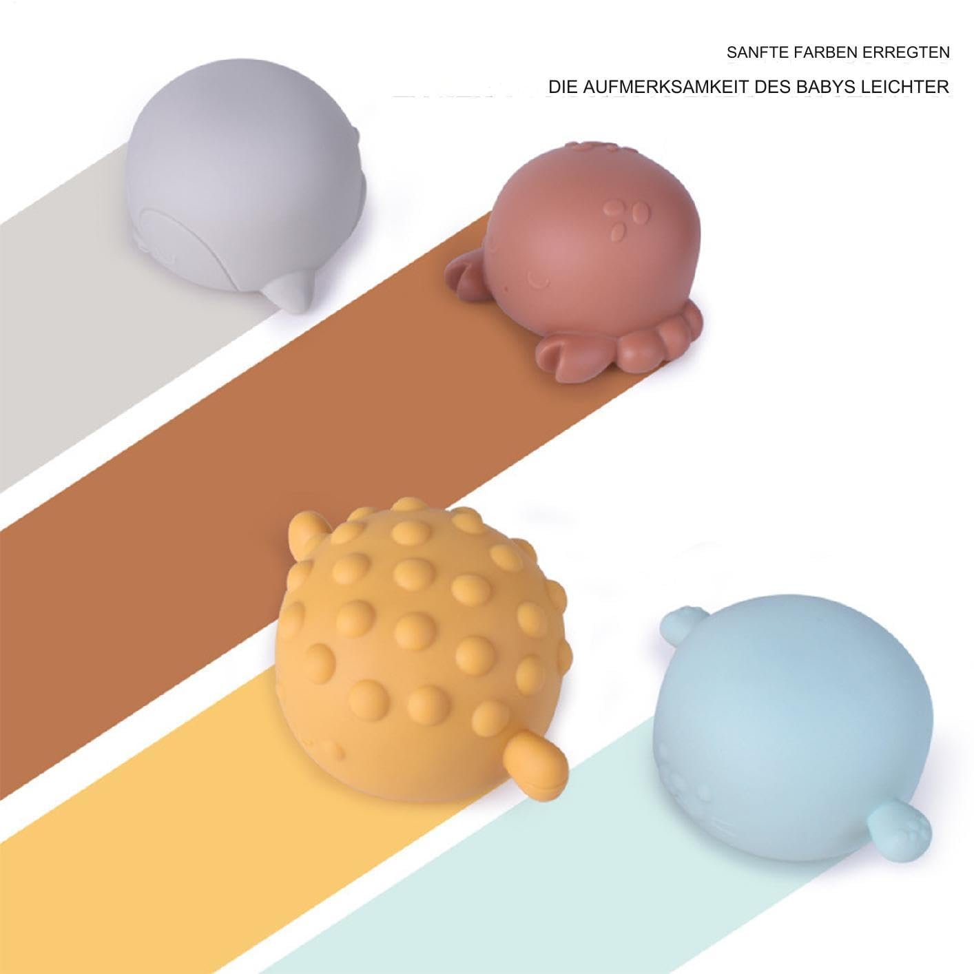 Інтерактивні іграшки для ванни 4 шт., фото №8