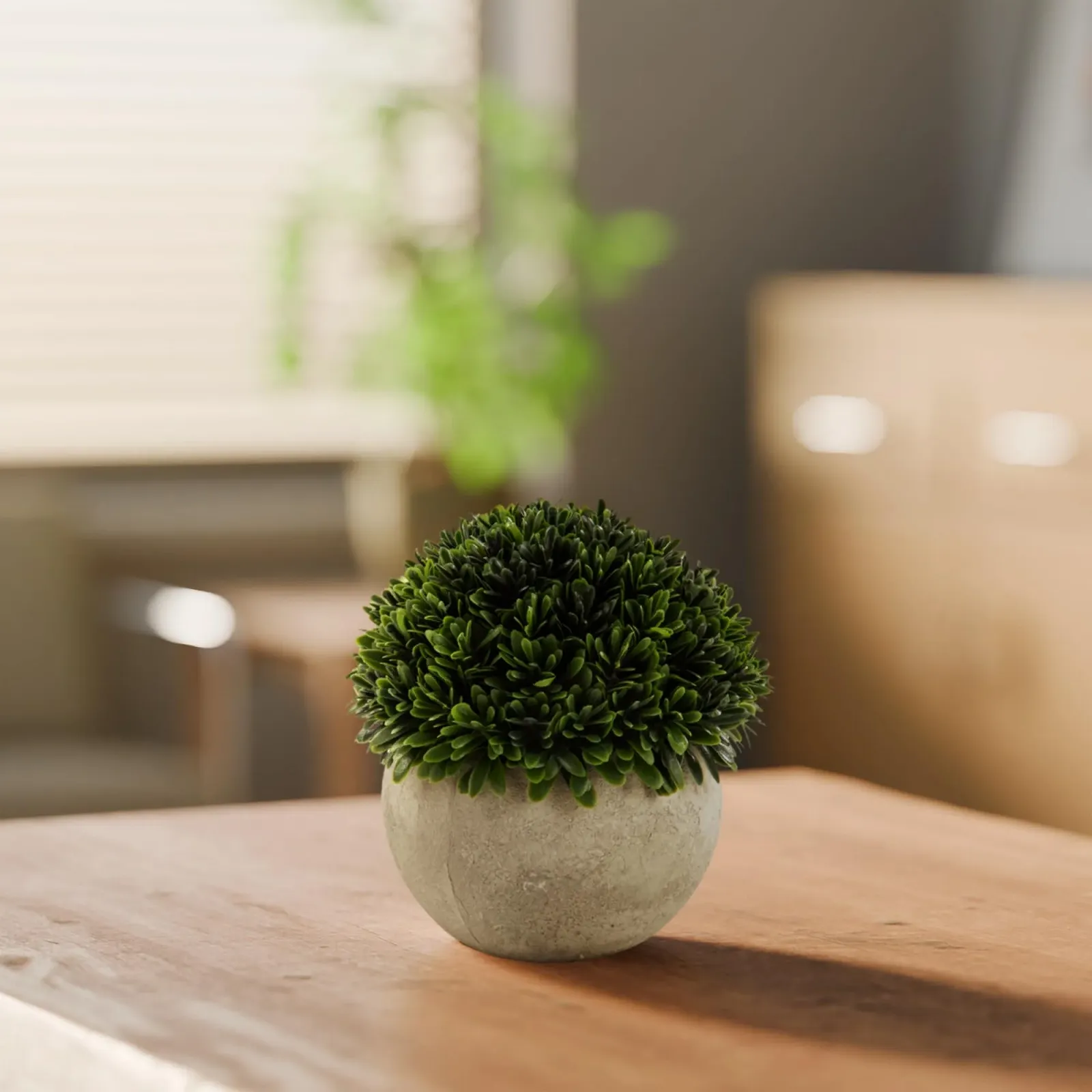 Искусственные растения PASCH 3 шт 13 см в горшках из натурального волокна, фото №2 Искусственные растения PASCH 3 шт 13 см в горшках из натурального волокна, фото №2