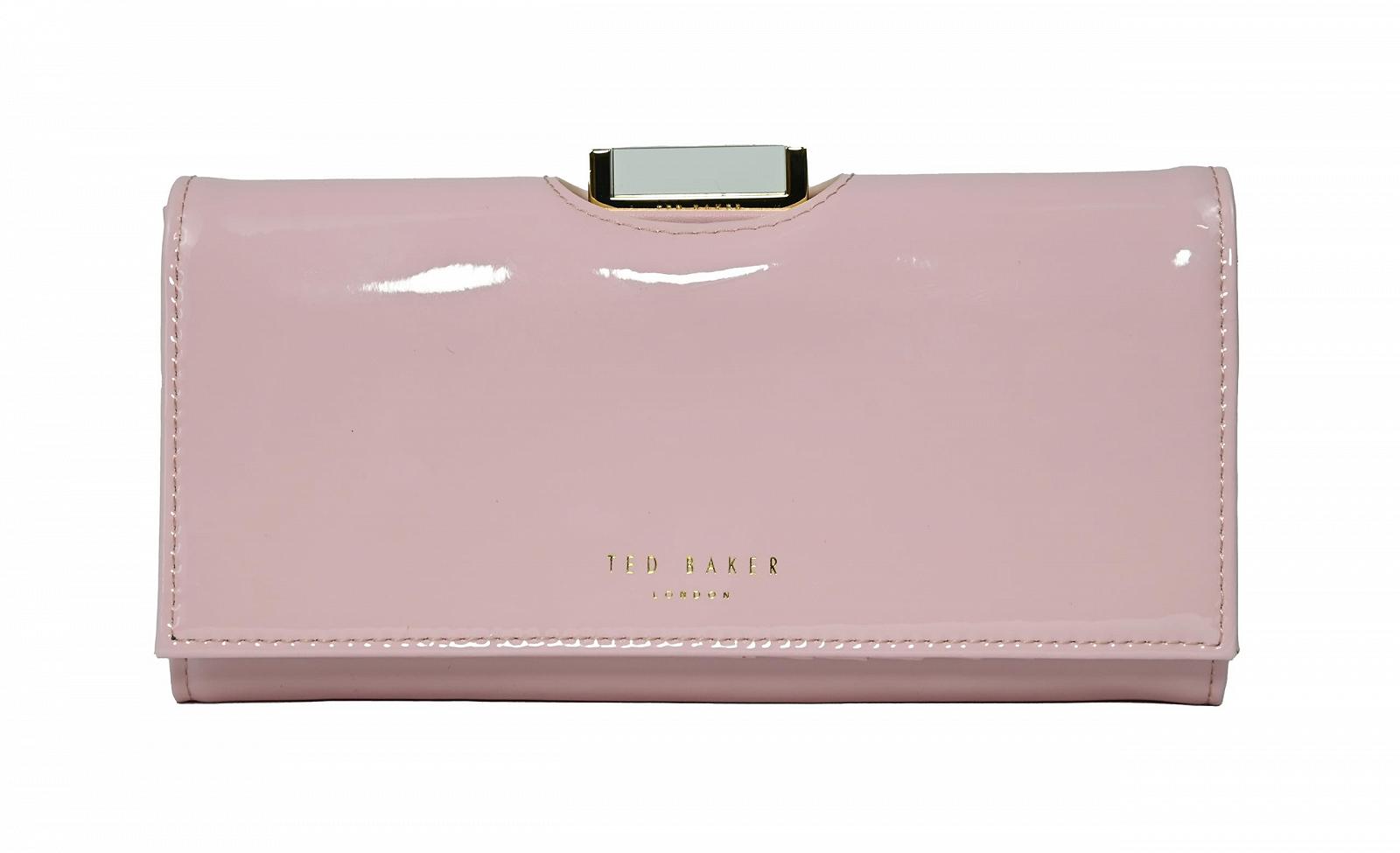 Кошелек Ted Baker Bitaas Большой Pompom Матовый Кожа Патентная Бледно-розовый Роза Классический, фото №1