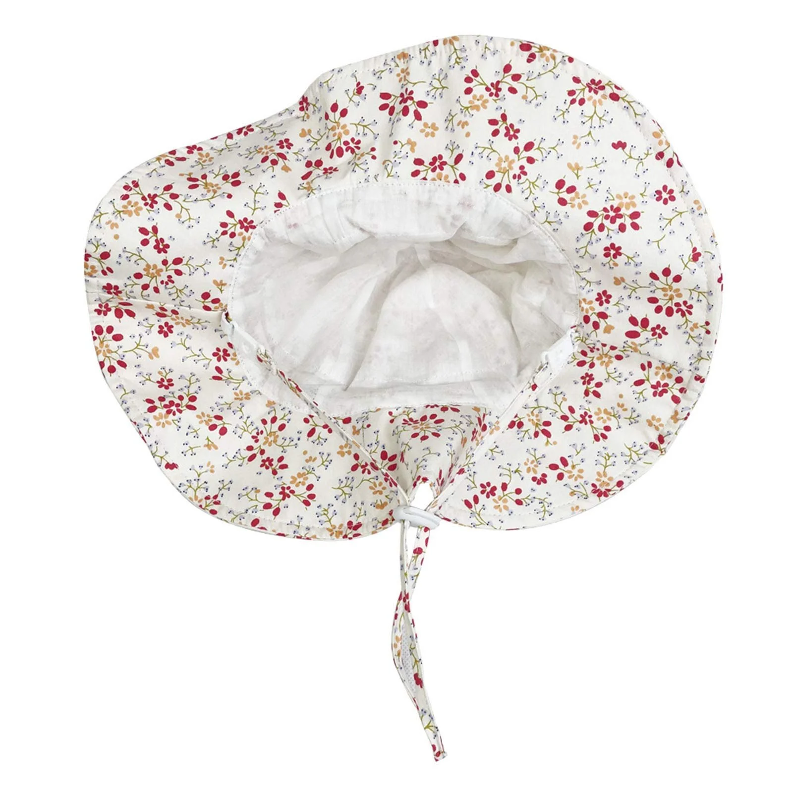 Шляпа от солнца Glücksvogel Baby хлопковая UPF 50+ с широкими полями регулируемая с принтом Unisex, фото №5