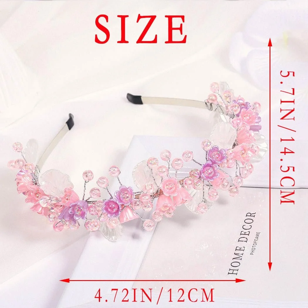 Обруч Квітка IYOU для дівчинки Рожевий, фото №5