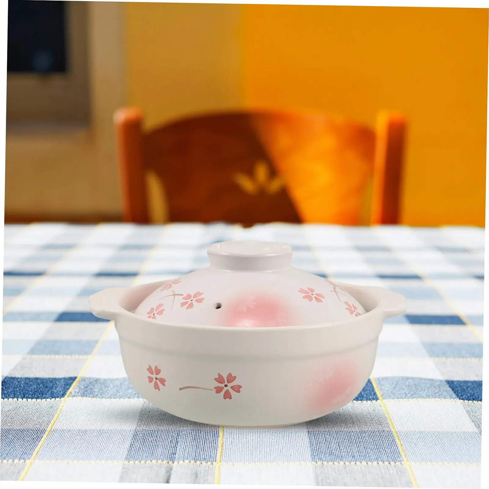 Глиняный горшок Cabilock с крышкой для приготовления пищи, терракотовый для газовых плит, японский дизайн, равномерное распределение тепла, фото №8