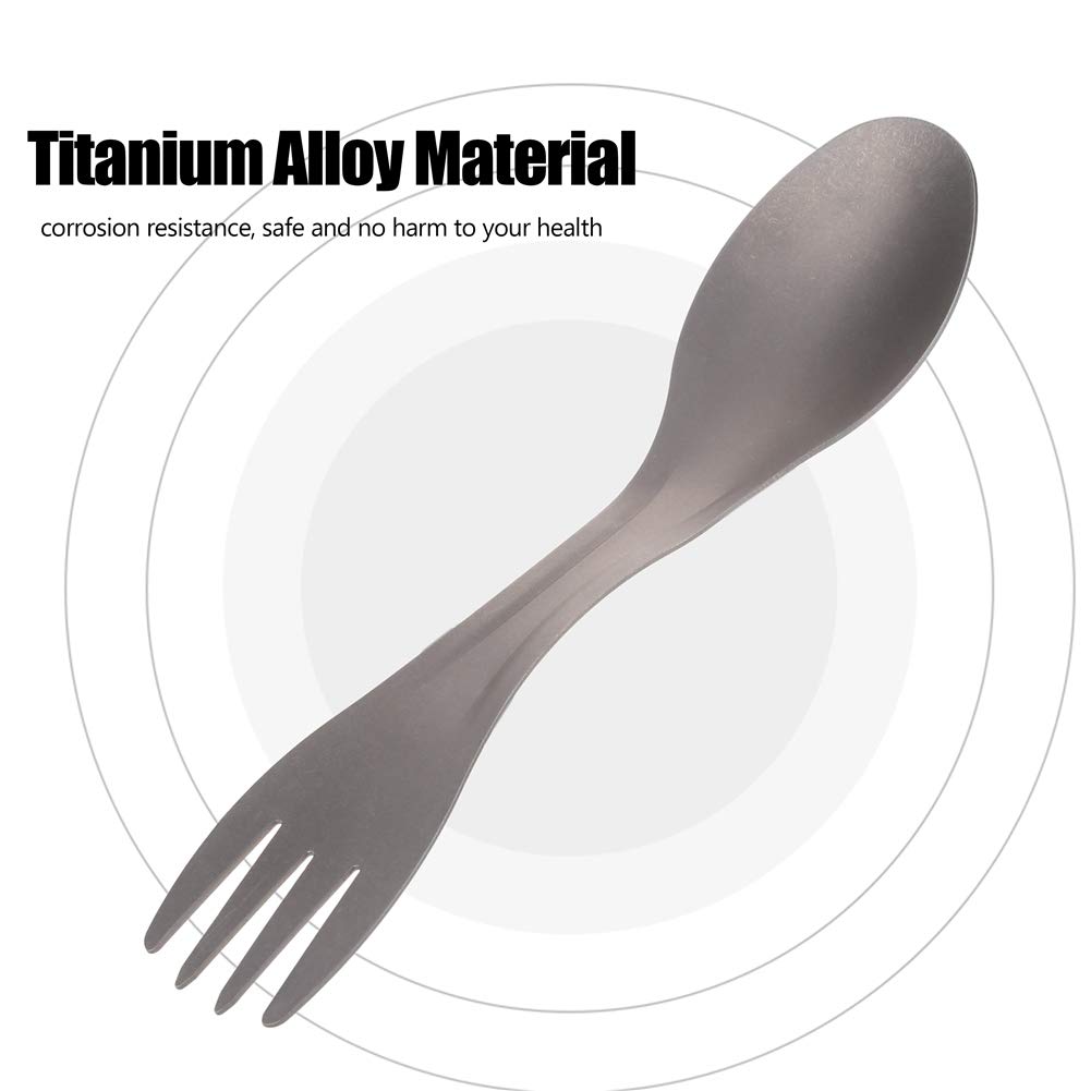 Ложка Вилка Fockety Титановий Ложка-Вилка Портативний Комбінований Титановий Сплав Для Домашнього Використання Кемпінг Подорожі, фото №5 Ложка Вилка Fockety Титановий Ложка-Вилка Портативний Комбінований Титановий Сплав Для Домашнього Використання Кемпінг Подорожі, фото №5