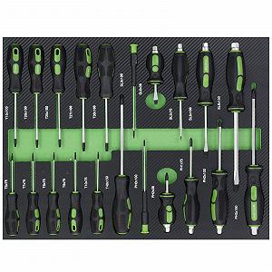 Купить Ассортимент отверток TrutzHolm Professional Workshop Trolley Insert 21 шт. Phillips Slotted и T-Profile пеноматериал 515 x 395 x 40 мм - Фото 1 Ассортимент отверток TrutzHolm Professional Workshop Trolley Insert 21 шт. Phillips Slotted и T-Profile пеноматериал 515 x 395 x 40 мм - Фото 1