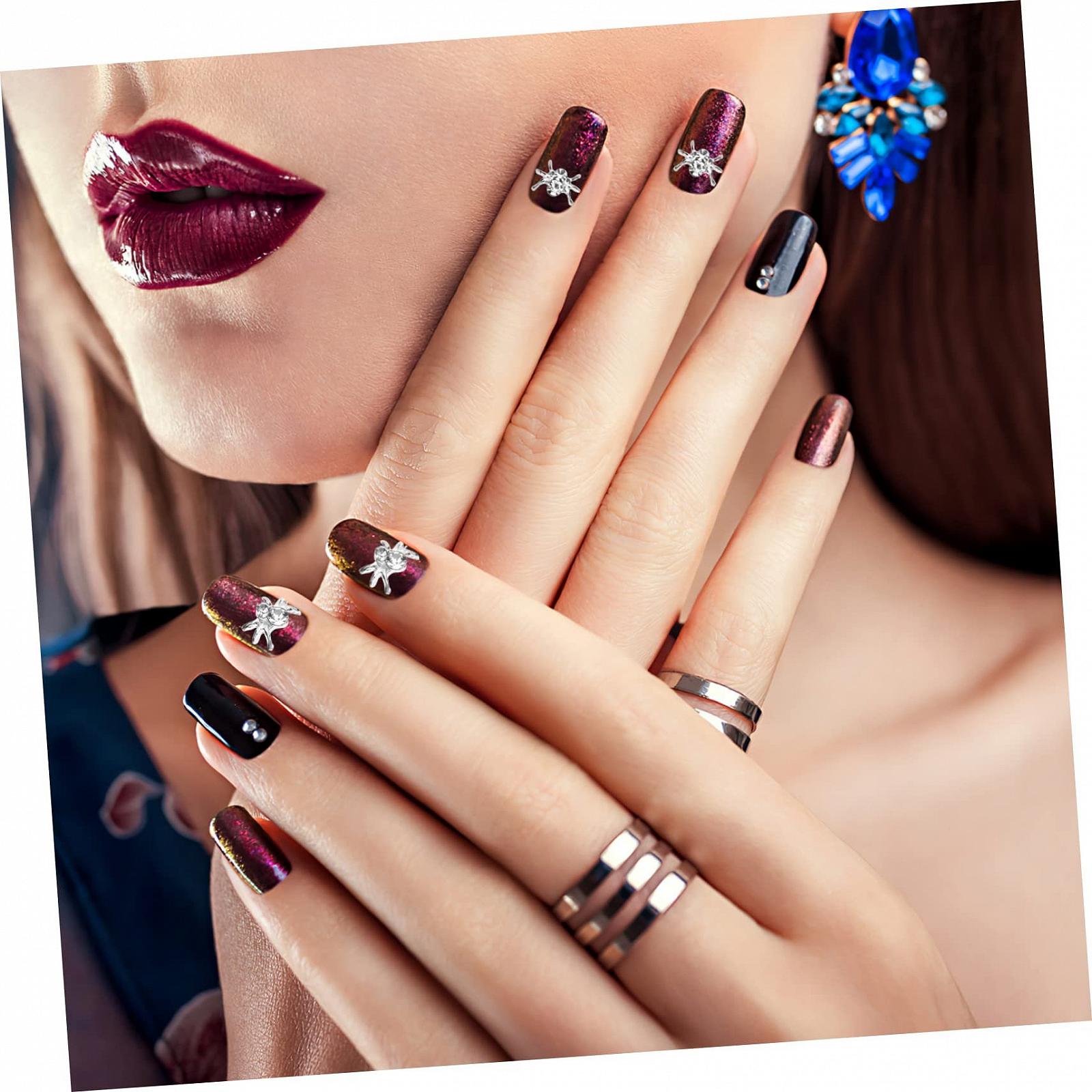 Підвіски для нігтів Beavorty Павуки, прикраси для дизайну з павуками з сплаву, фото №3