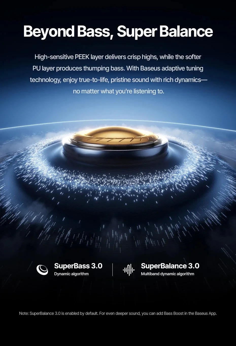 Наушники Baseus Inspire XP1 Dolby Audio ANC BT6.1 Sound by Bose Black, фото №12 Наушники Baseus Inspire XP1 Dolby Audio ANC BT6.1 Sound by Bose Black, фото №12