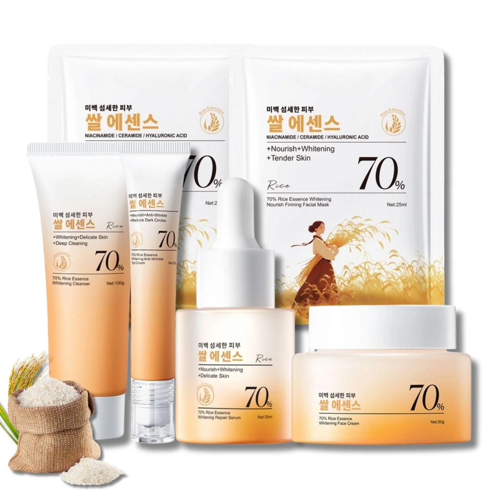 Набір для догляду за обличчям Reis 6 предметів Набір для догляду за шкірою для сяючої шкіри, фото №1