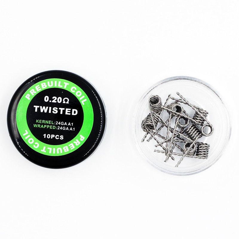 Набор Спиралей PREBUILT COIL для Баков Обслуживаемых и Электронных кальянов Quad Twisted (0.2 ohm, фото №1