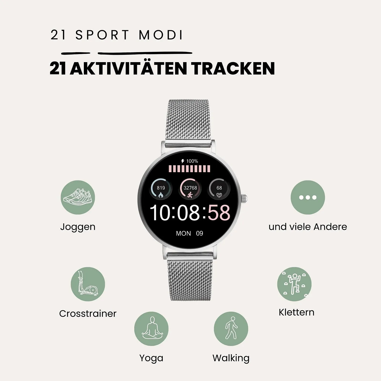 Смарт-годинник для жінок XCOAST Siona 2, фото №7